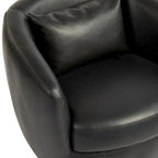 Fauteuil pivotant rembourré avec rangement, chaise d'appoint moderne pour salon, chambre, bureau, espaces de lecture - PU