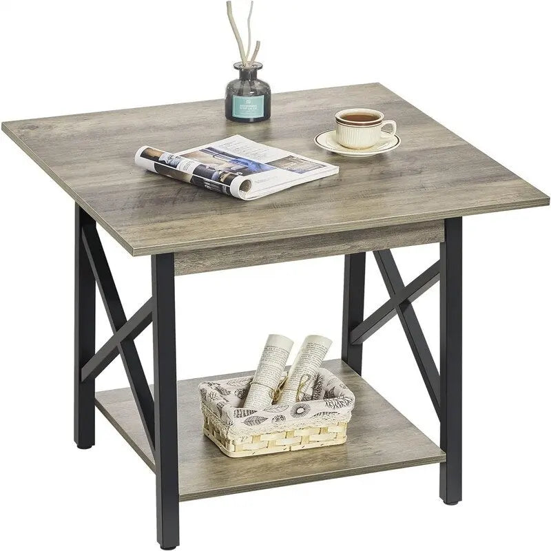 Table d'appoint industrielle de 61 cm – 60 cm (P) x 60 cm (L) x 59,5 cm (H)