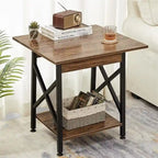 Table d'appoint industrielle de 61 cm – 60 cm (P) x 60 cm (L) x 59,5 cm (H)