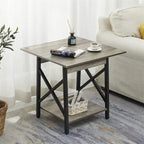 Table d'appoint industrielle de 61 cm – 60 cm (P) x 60 cm (L) x 59,5 cm (H)