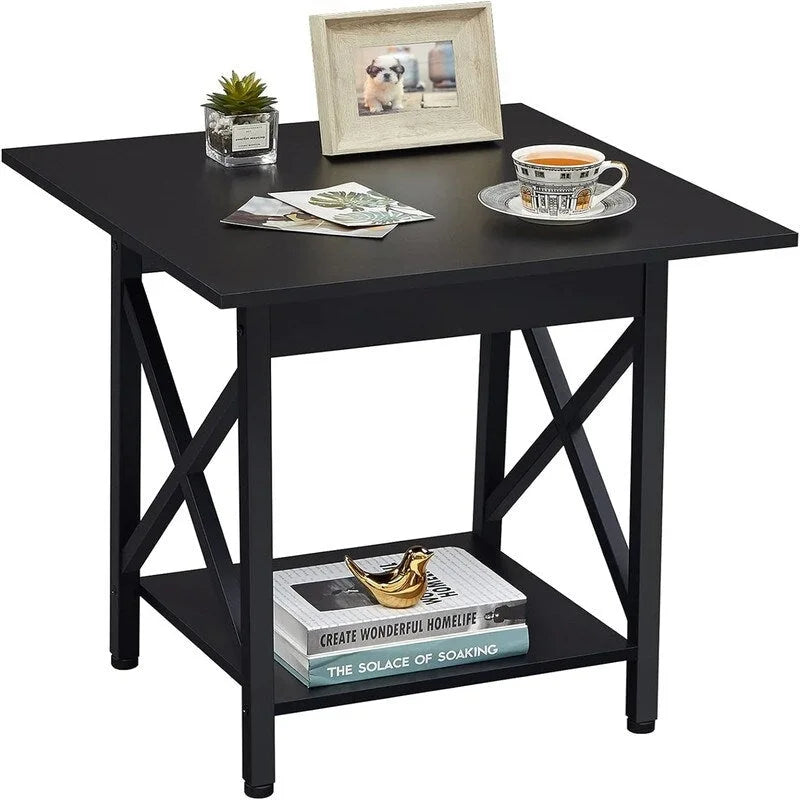 Table d'appoint industrielle de 61 cm – 60 cm (P) x 60 cm (L) x 59,5 cm (H)
