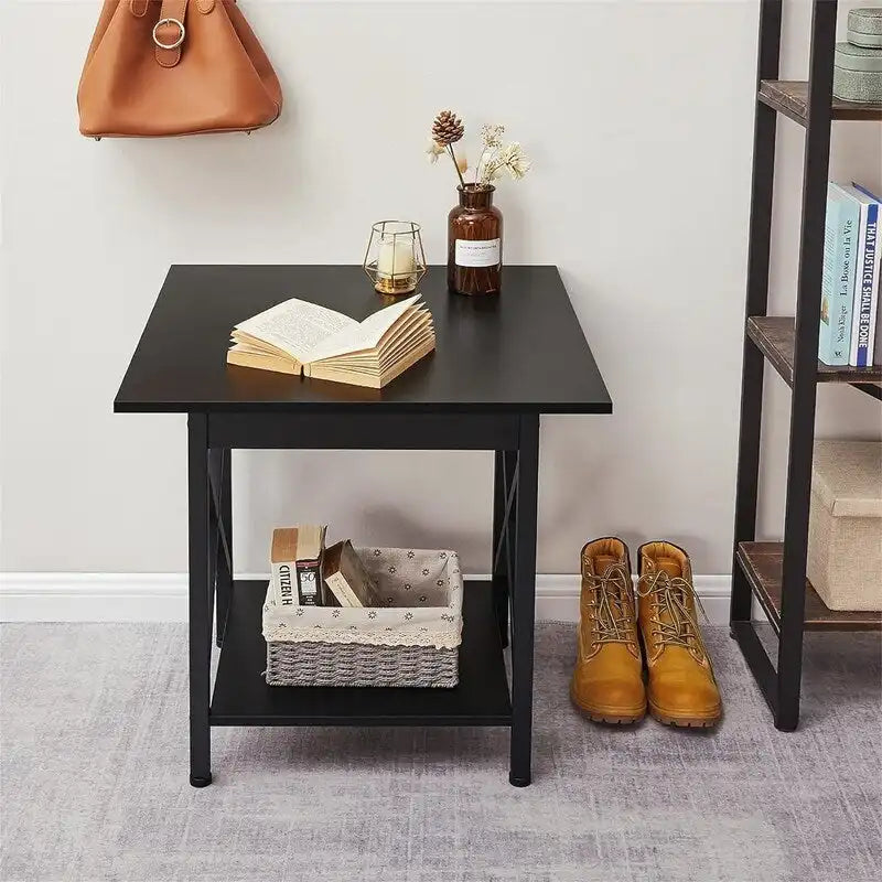 Table d'appoint industrielle de 61 cm – 60 cm (P) x 60 cm (L) x 59,5 cm (H)