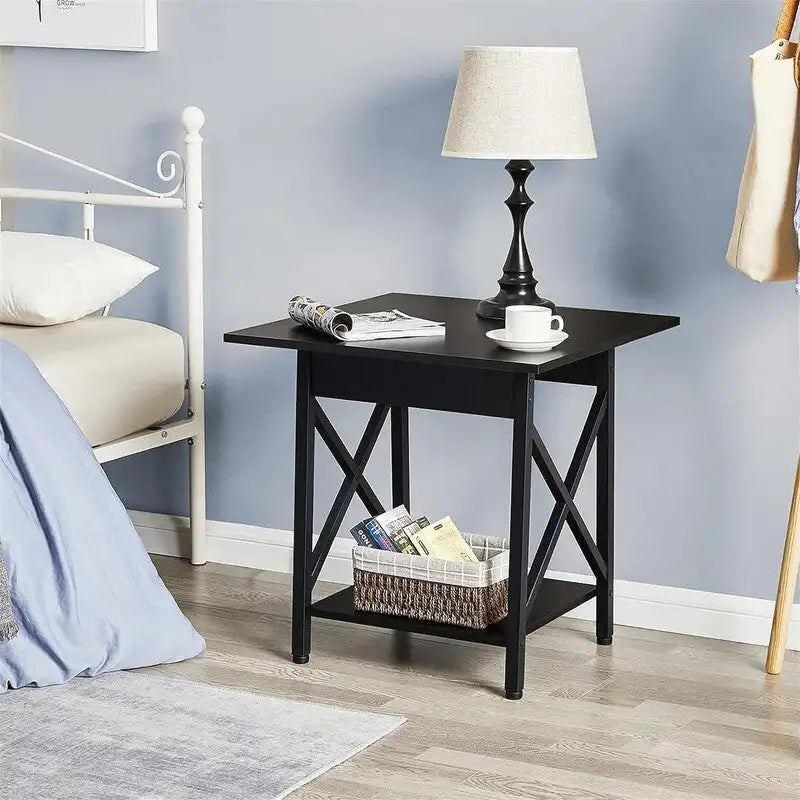 Table d'appoint industrielle de 61 cm – 60 cm (P) x 60 cm (L) x 59,5 cm (H)