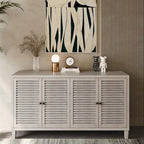 4 Shutter Door Wooden Cabinet Sideboard Buffet