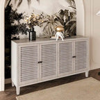 Buffet Bahut en bois avec 4 portes à volets