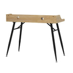 Calico Designs Woodford Bureau moderne large de 45 po, secrétaire, écritoire, avec petite huche de rangement et pieds effilés en métal