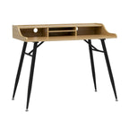 Calico Designs Woodford Bureau moderne large de 45 po, secrétaire, écritoire, avec petite huche de rangement et pieds effilés en métal