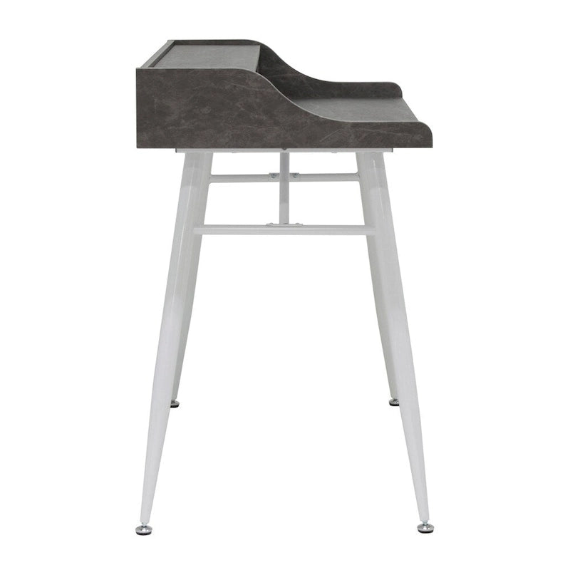 Calico Designs Woodford Bureau moderne large de 45 po, secrétaire, écritoire, avec petite huche de rangement et pieds effilés en métal