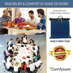 Coussin de siège de voiture ComfySure - Mousse à mémoire de forme ferme - Soulagement de la douleur