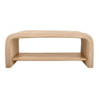 Table basse et table d'appoint/bout de canapé en rotin Kyran